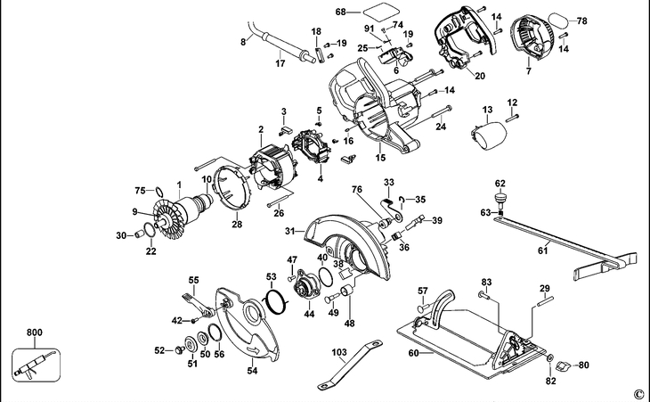 DW366-RU  CIRCULAR SAW  Type 1