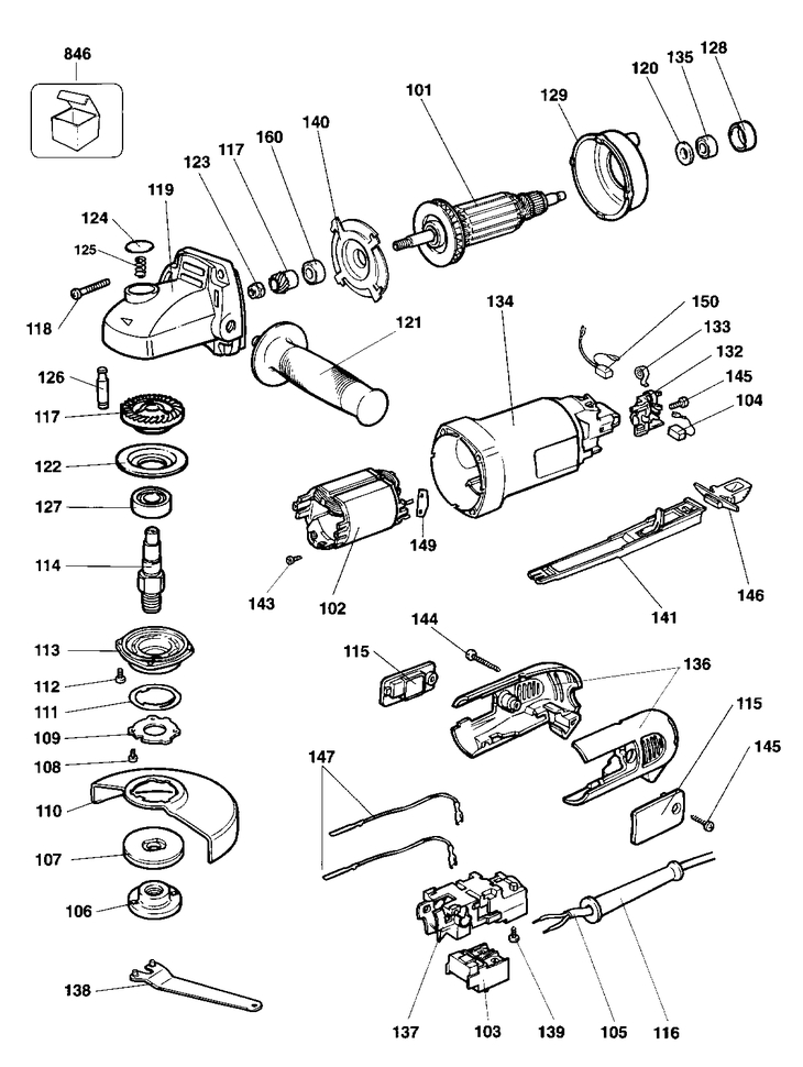 DW401K   ANGLE GRINDER  Type 1