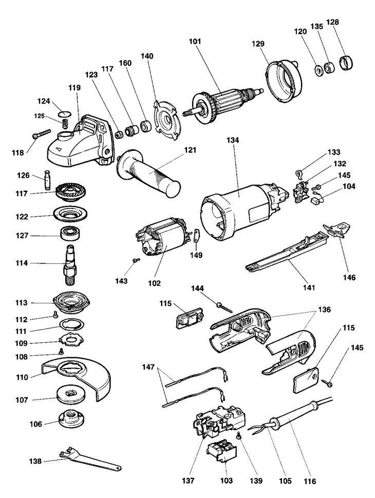 DW448   ANGLE GRINDER  Type 1