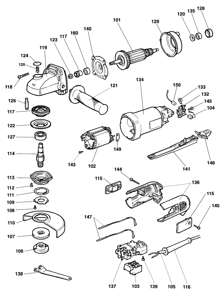 DW448   ANGLE GRINDER  Type 2