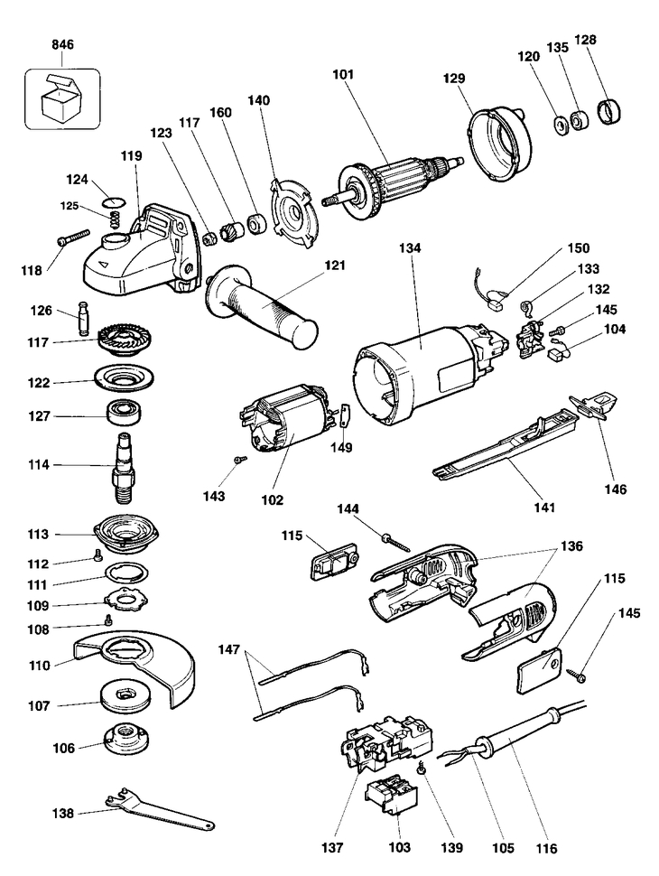 DW450K   ANGLE GRINDER  Type 1