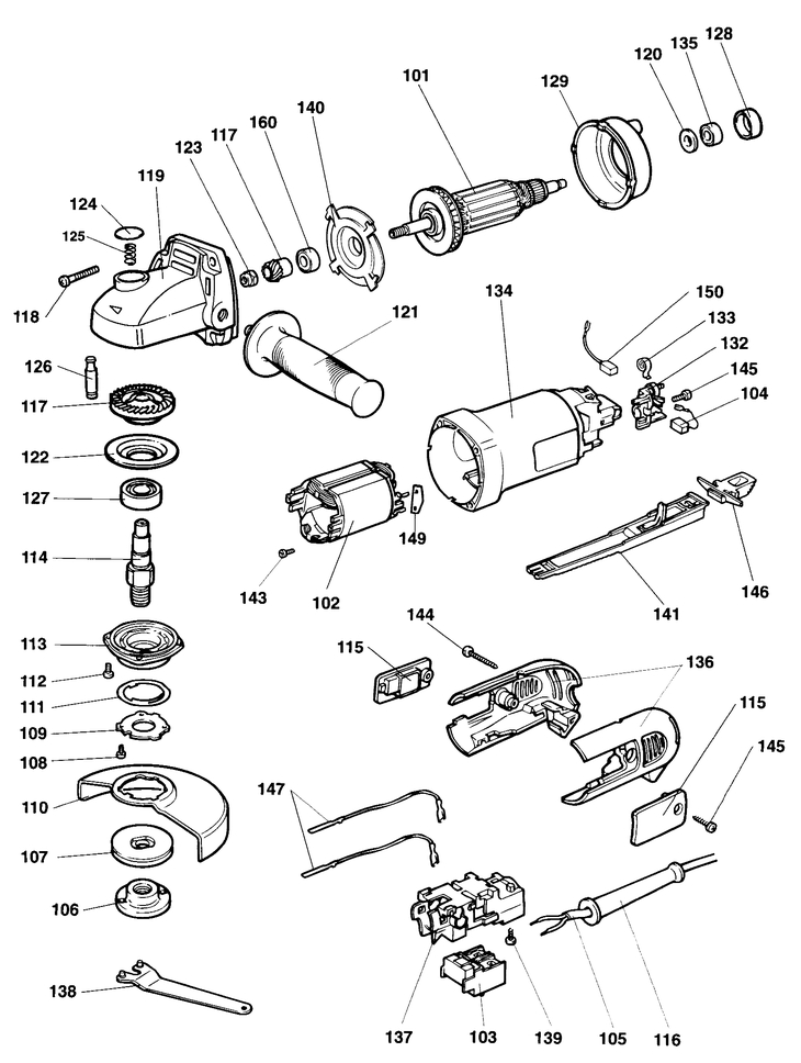 DW450   ANGLE GRINDER  Type 2