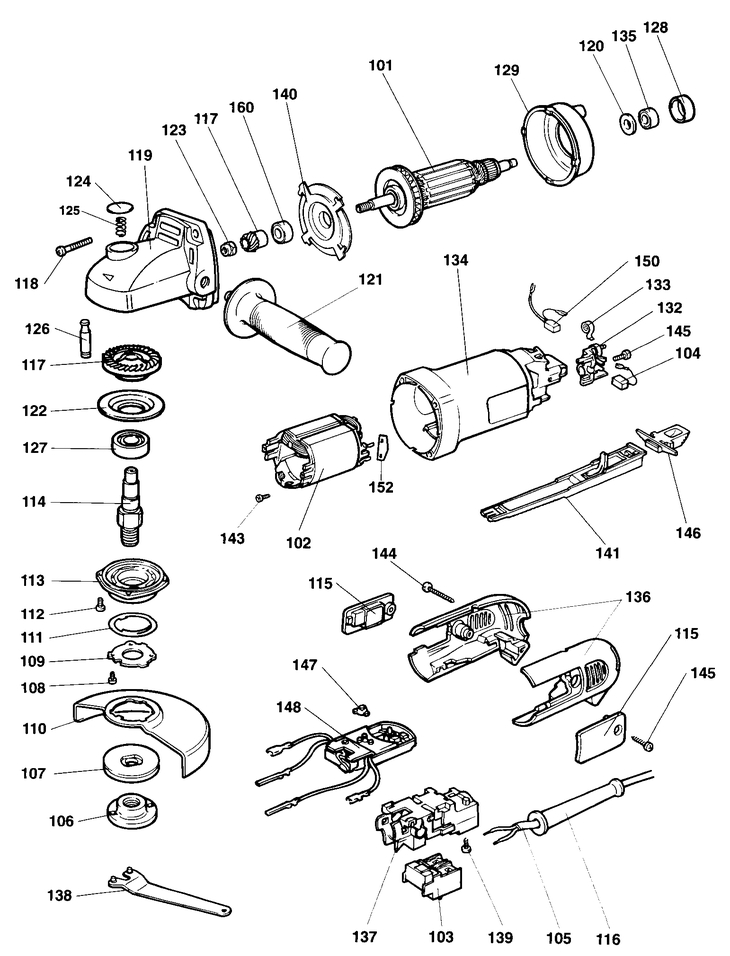 DW451   ANGLE GRINDER  Type 2
