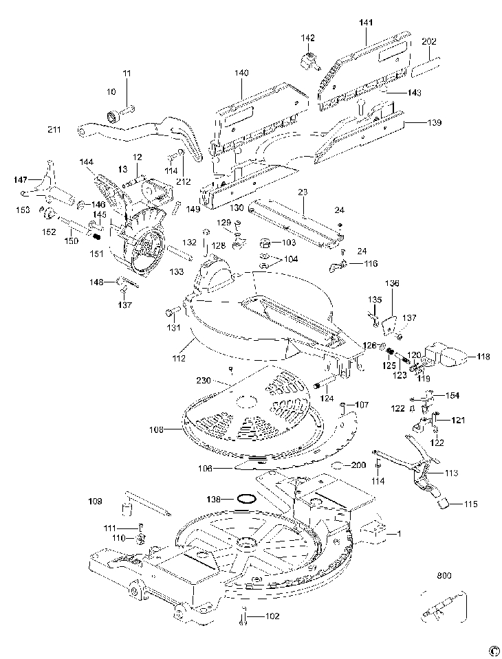 DW716E  MITRE SAW  Type 2