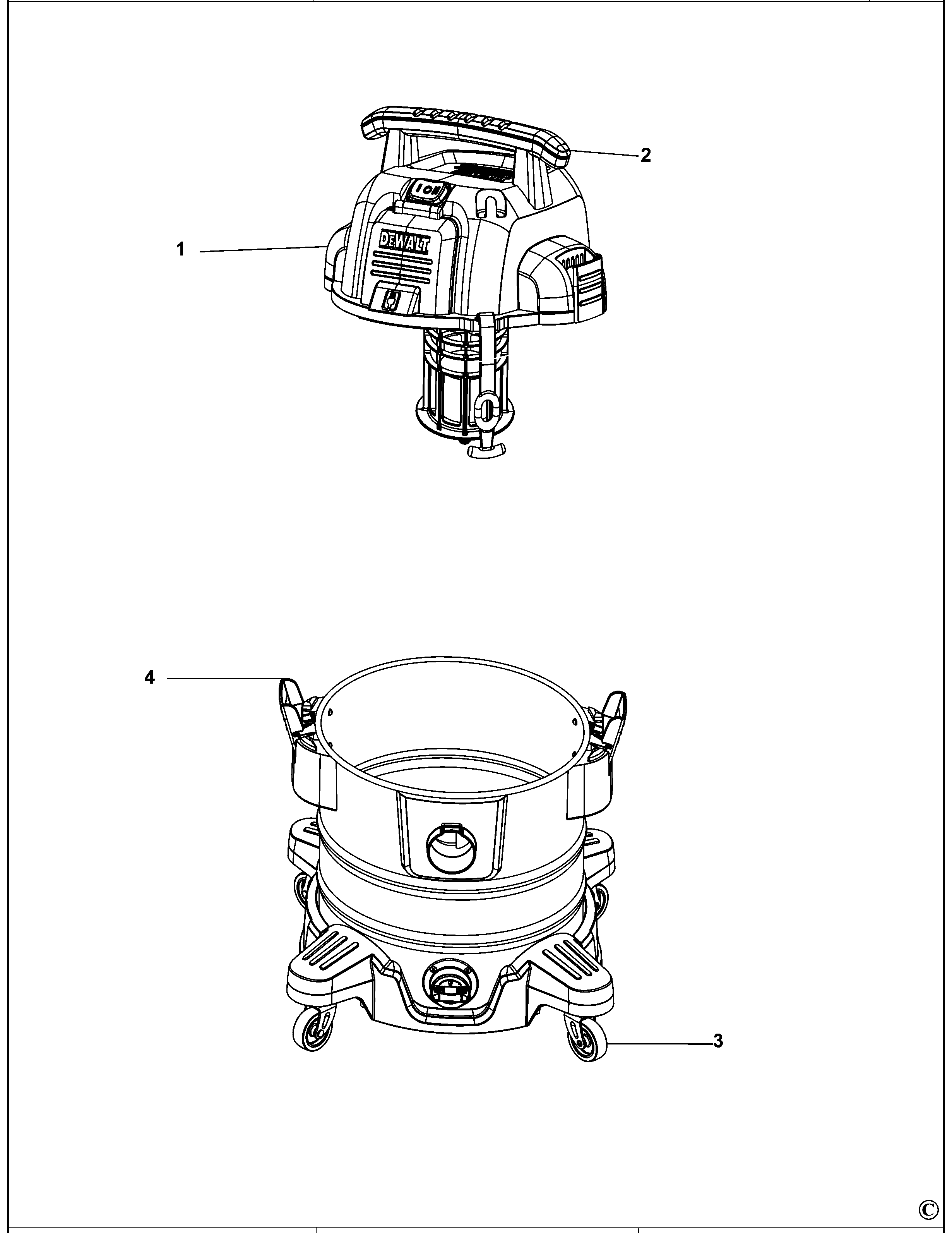 ASPIRATOR DEWALT DXV30SPTA Type 1