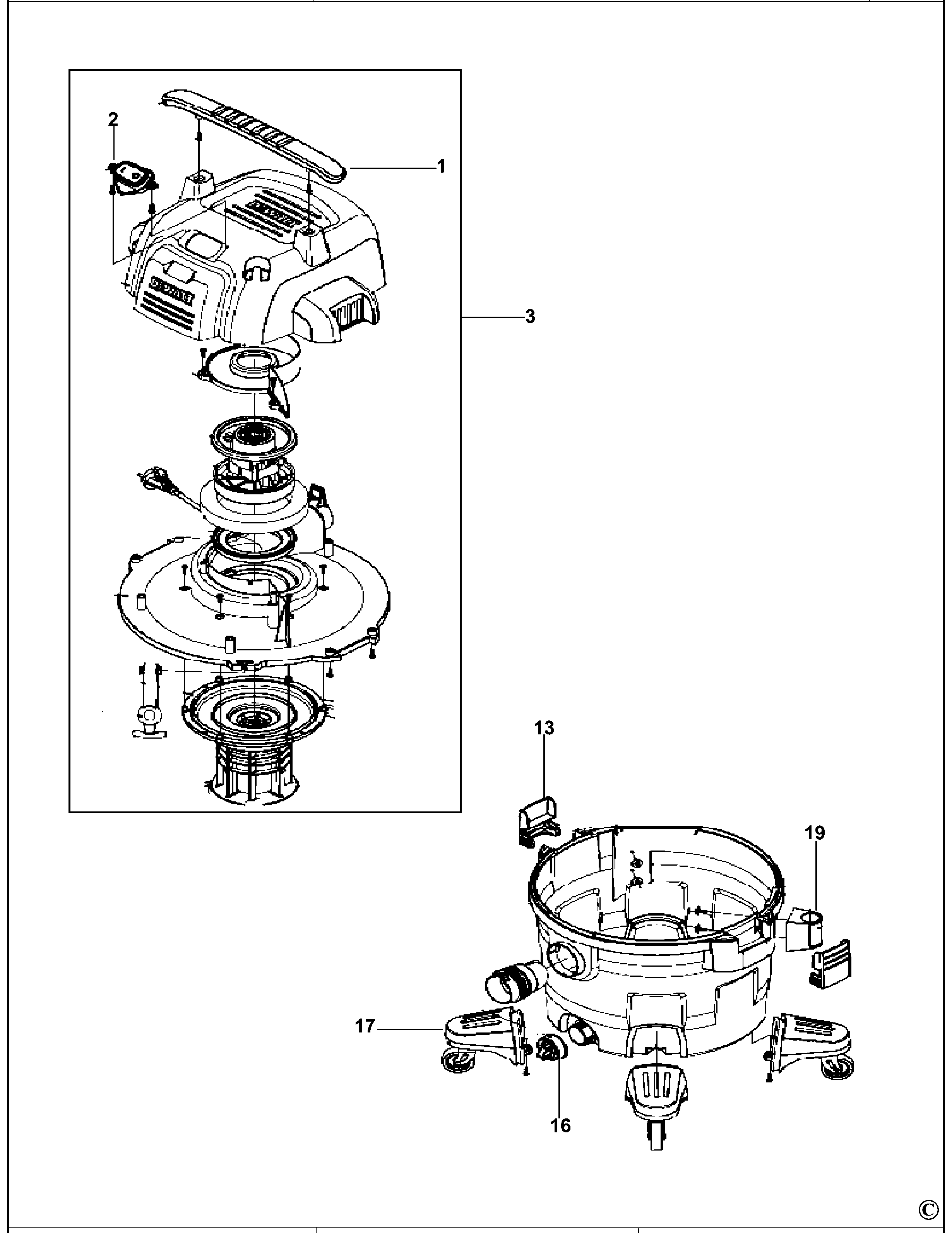 ASPIRATOR DEWALT DXV34PRO Type 1