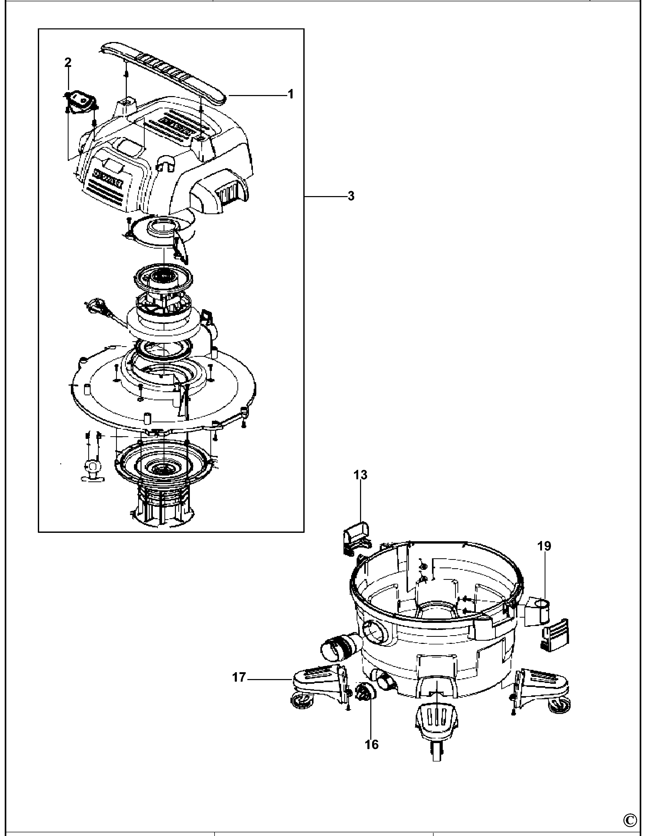 ASPIRATOR DEWALT DXV38PRO Type 1