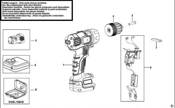 EGBL108  CORDLESS DRILL  Type H1