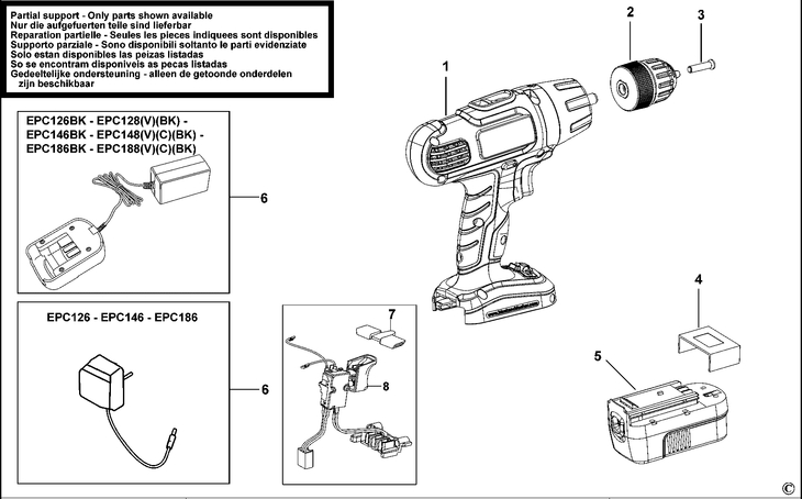 EPC128  CORDLESS DRILL  Type H1