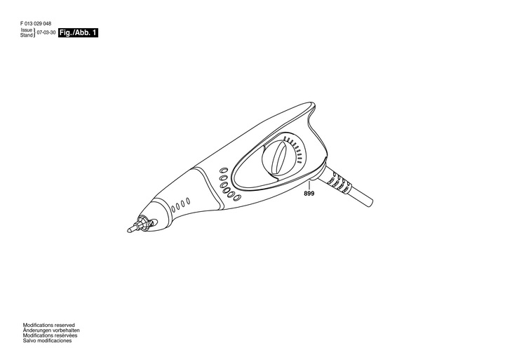 FREZA DE GRAVAT  (F013029048)  290 / 230 V /EU