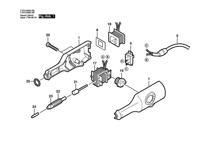 FREZA DE GRAVAT  (F0130292HK)  292 / 220 V /EU