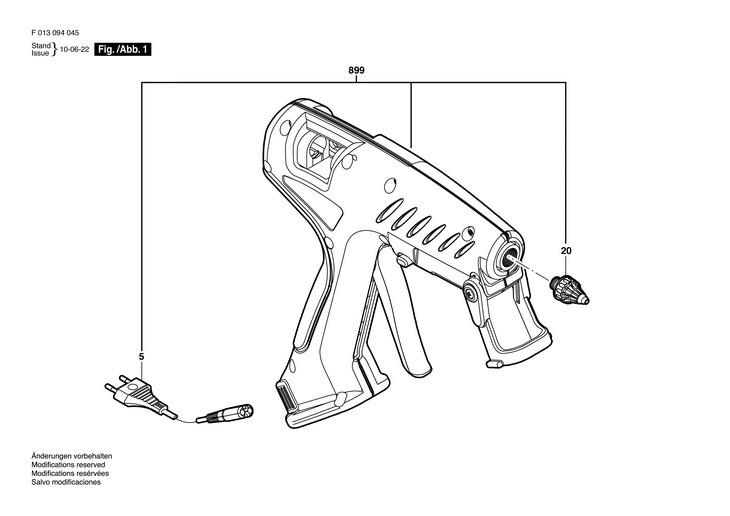 PISTOL DE LIPIT  (F013094045)  0940 / 230 V /EU