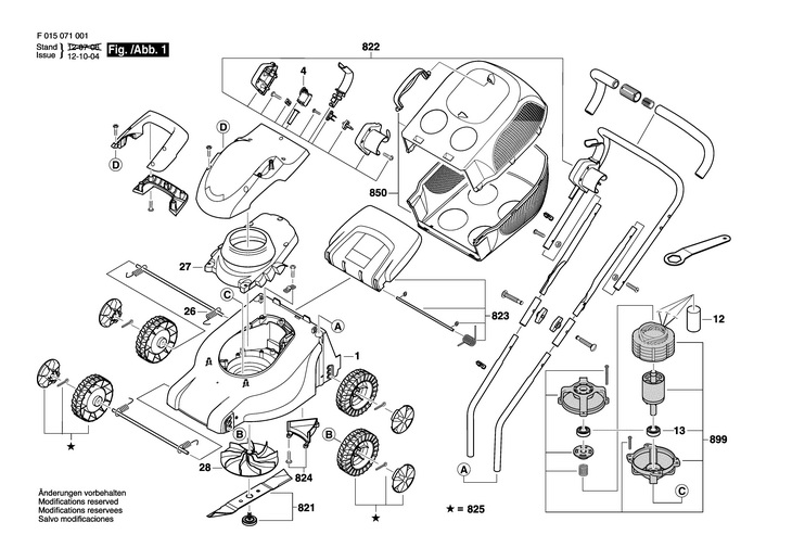 MASINA DE TUNS GAZONUL  (F015071001)  0710 / 230 V /EU