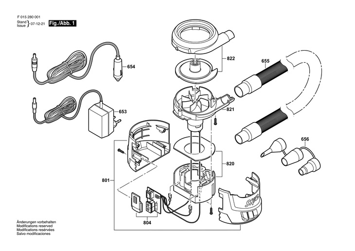 POMPA DE AER  (F015280001)  2800 / 9.6 V /EU