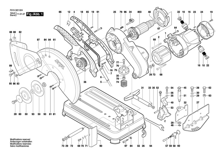 MASINA DE DEBITAT CU DISC  (F015322024)  3220 / 230 V /ASI