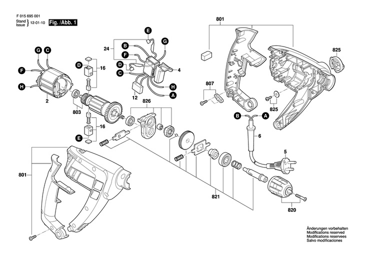 MASINA DE GAURIT PERCUTIE  (F015695001)  6950 / 230 V /EU