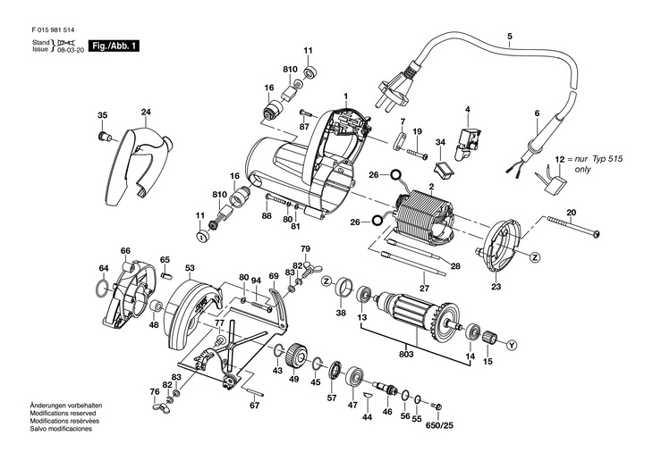 FERASTRAU PENTRU MARMURA  (F015981514)  9815 / 230 V /ASI