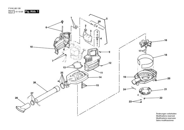 MASINA DE TUNS GAZONUL  (F016L80139)  BLOW & VAC / 0 V /GB