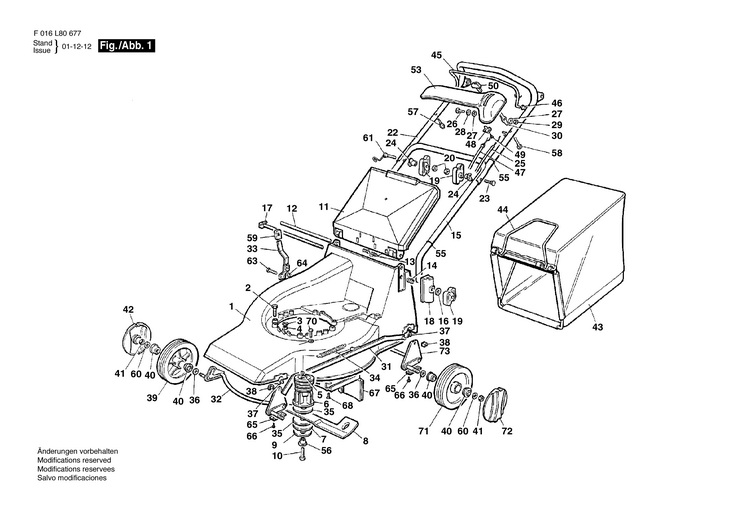 MASINA DE TUNS GAZONUL  (F016L80677)  PETROL ROTARY P19S / 230 V /GB
