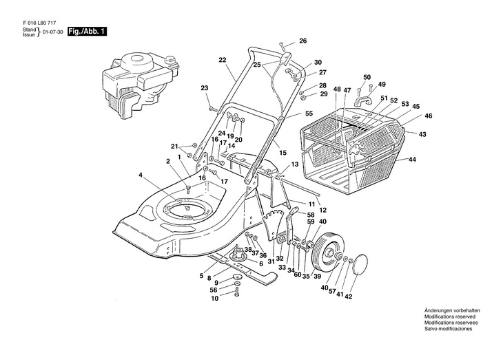MASINA DE TUNS GAZONUL  (F016L80717)  PETROL ROTARY 18 / 0 V /GB