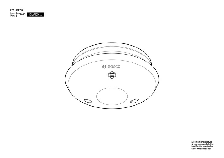 Detector incendiu  (F01U251799)   / 0 V /