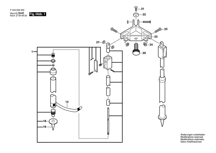Stativ  (F034056300)  4250 / 0 V /USA