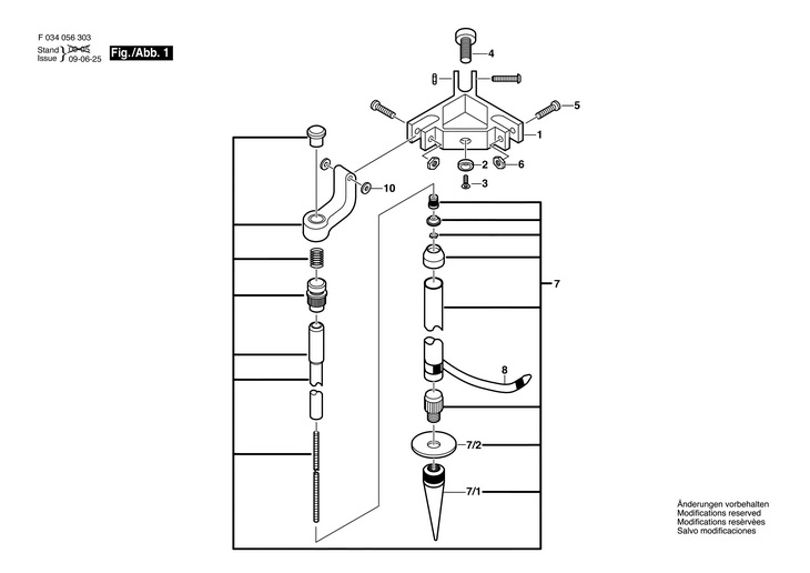 Stativ  (F034056303)  4250X / 0 V /USA
