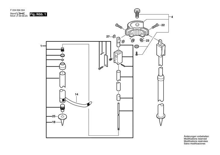 Stativ  (F034056304)  4260 / 0 V /USA