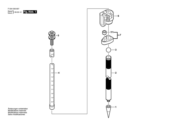 Stativ  (F034056607)  4509TMA / 0 V /USA