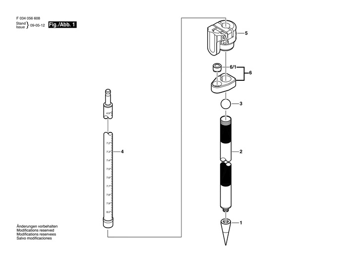 Stativ  (F034056608)  4509TML / 0 V /USA