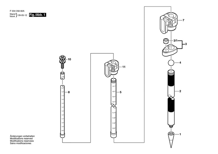 Stativ  (F03405660A)  4512TMA / 0 V /USA
