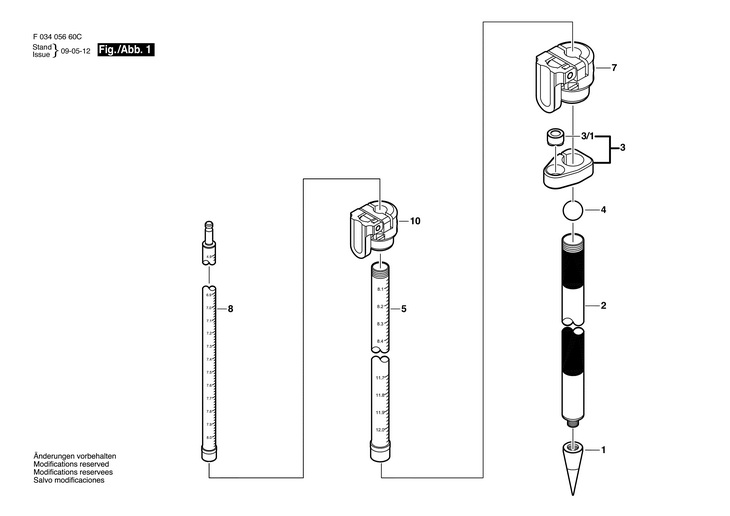 Stativ  (F03405660C)  4512TML / 0 V /USA