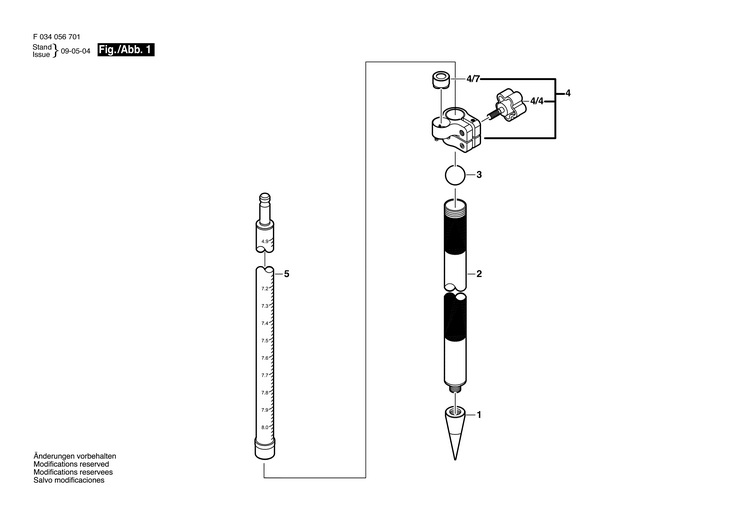 Stativ  (F034056701)  4708TML / 0 V /USA