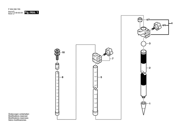 Stativ  (F034056705)  4712TMA / 0 V /USA