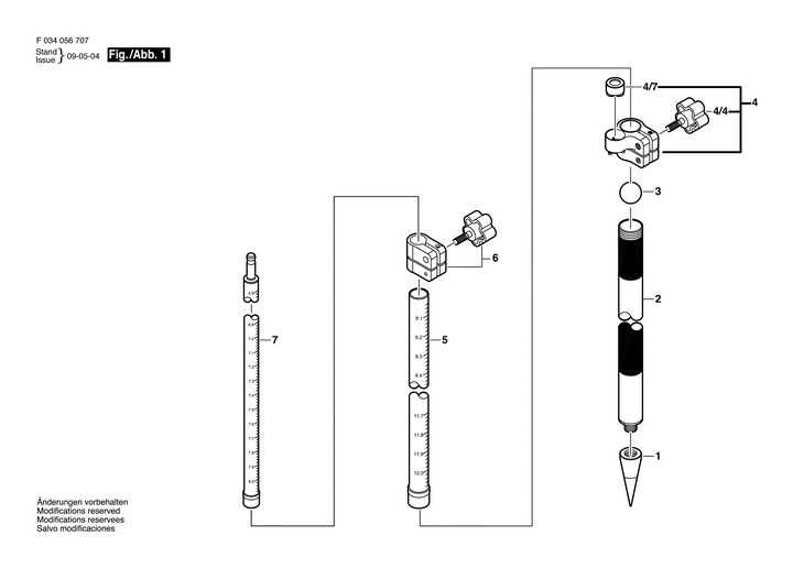 Stativ  (F034056707)  4712TML / 0 V /USA