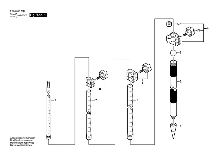 Stativ  (F03405670D)  4715TML / 0 V /USA