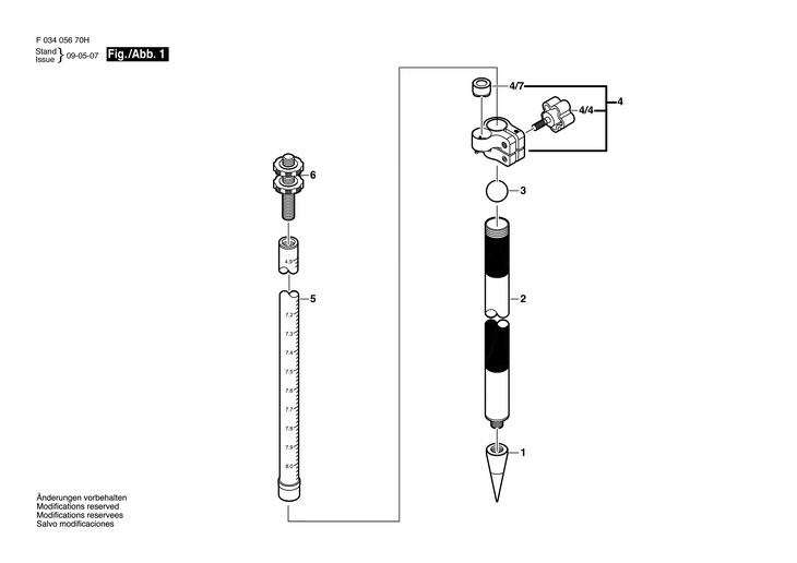 Stativ  (F03405670H)  4708TMA / 0 V /USA