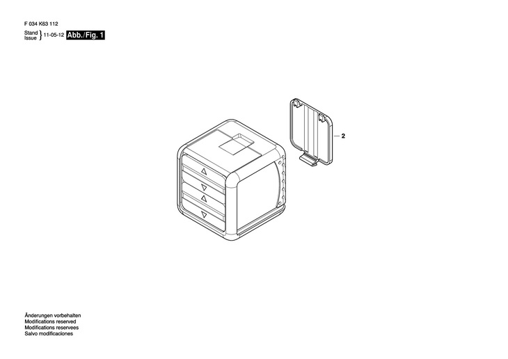 .  (F034K63112)  8202CL / 0 V /USA