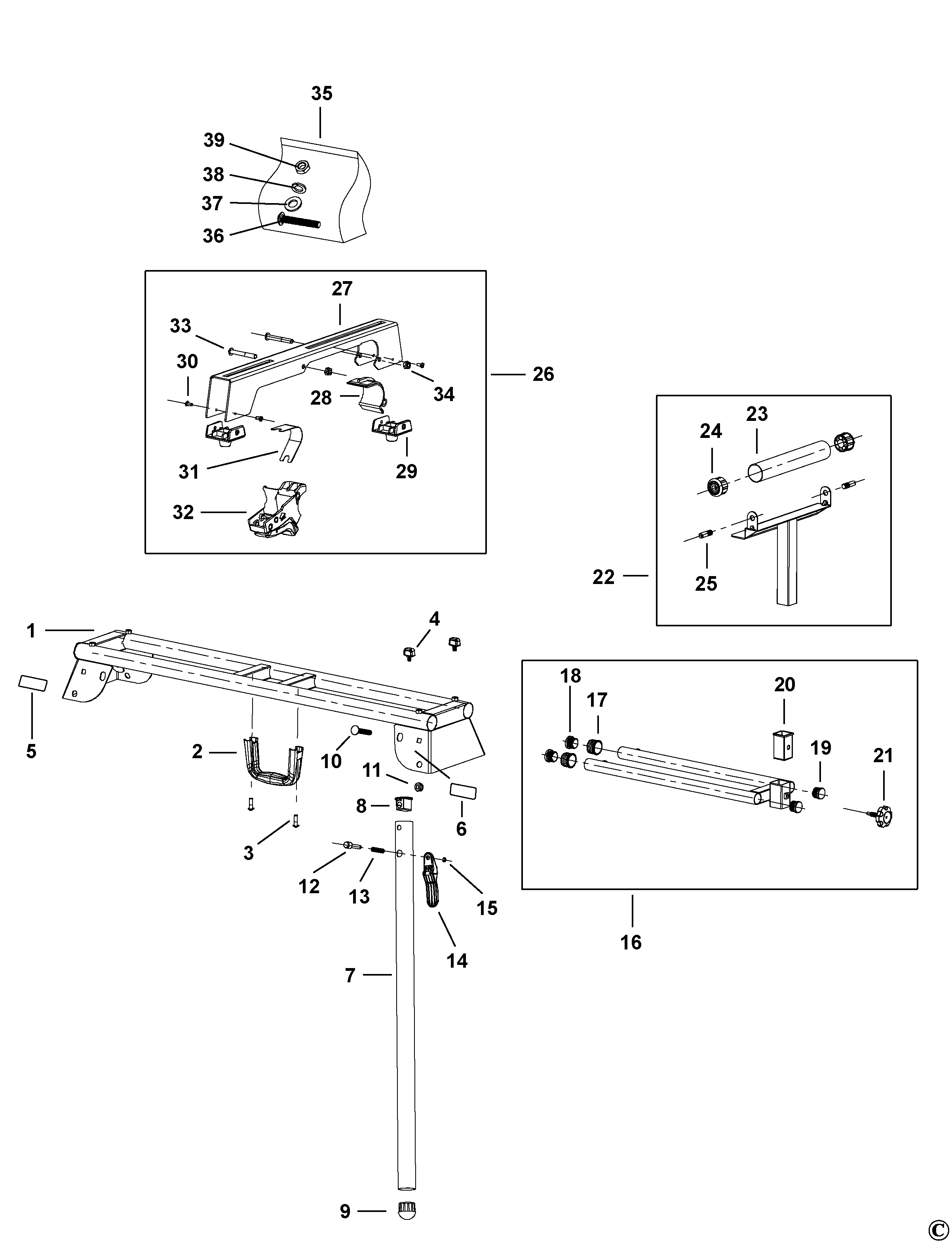 SUPORT DE PICIOARE STANLEY FME790 Type 1