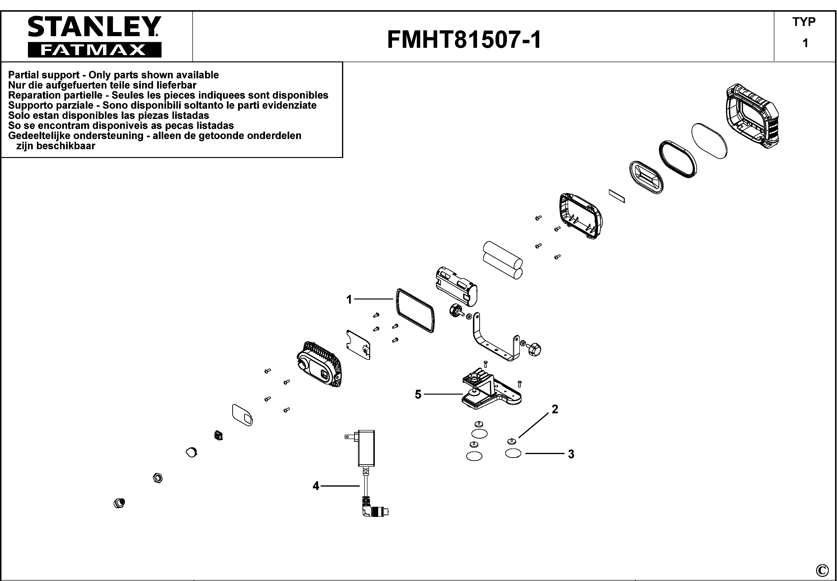 LUMINA DE LUCRU STANLEY FMHT81507-1 Type 1
