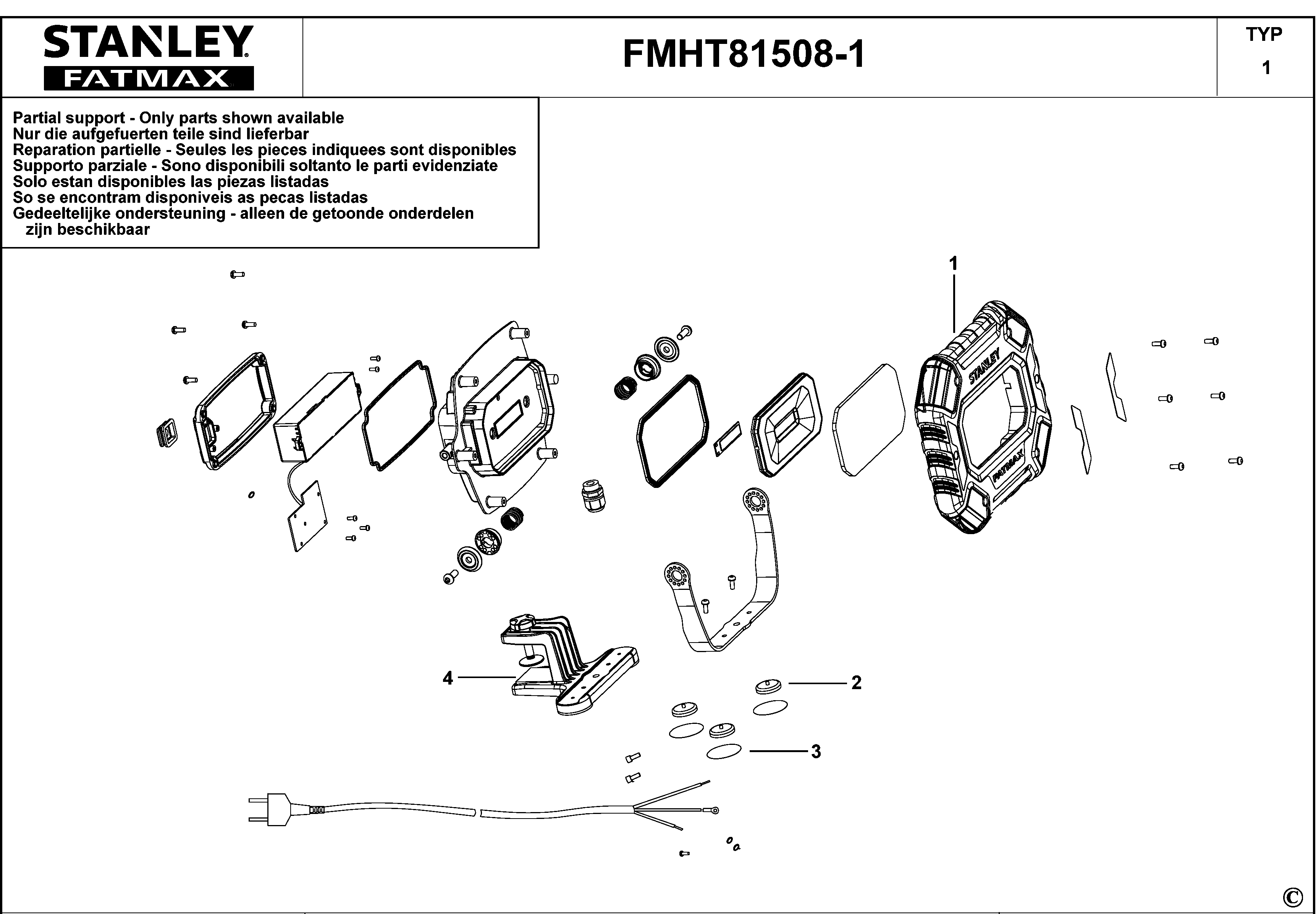 LUMINA DE LUCRU STANLEY FMHT81508-1 Type 1