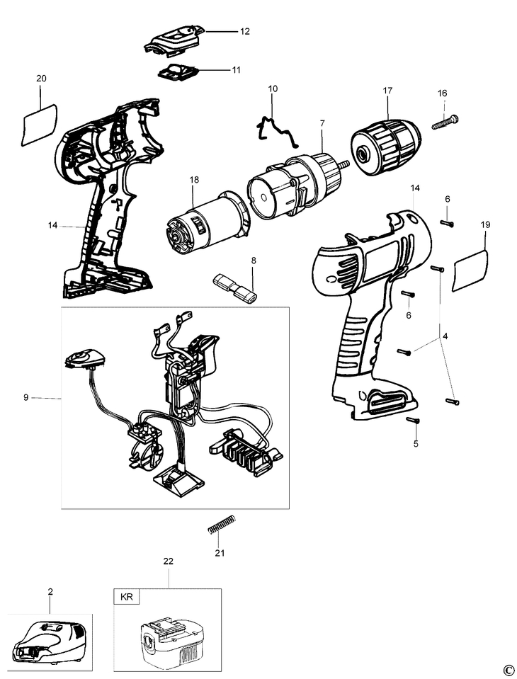 HP148   CORDLESS DRILL  Type 1