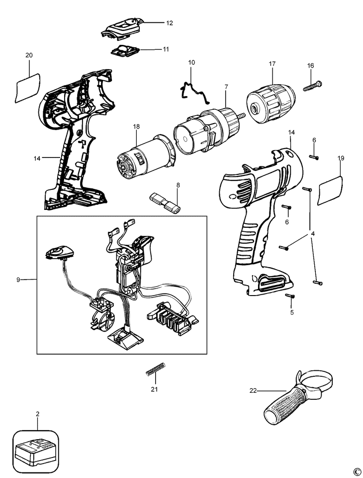 HP188F2   CORDLESS DRILL  Type 3