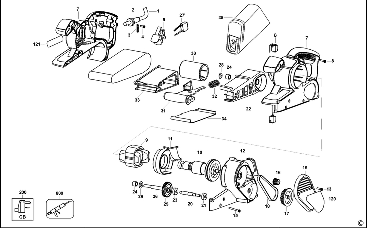 KA86   BELT SANDER  Type 1