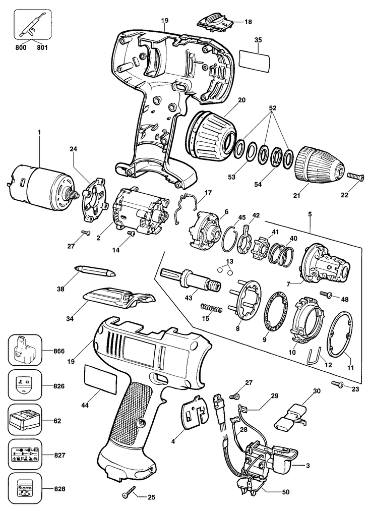 KC1282C   CORDLESS DRILL  Type 1