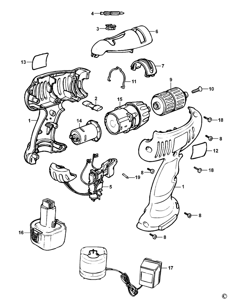 KC1482F   CORDLESS DRILL  Type 1