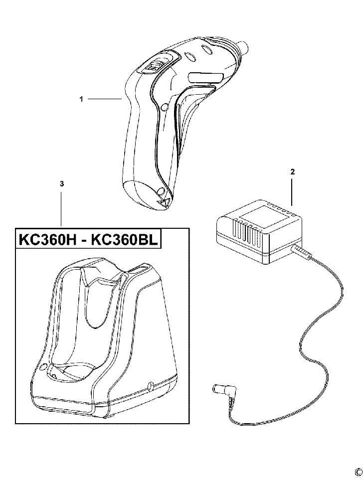 KC360NM  CORDLESS SCREWDRIVER  Type 1
