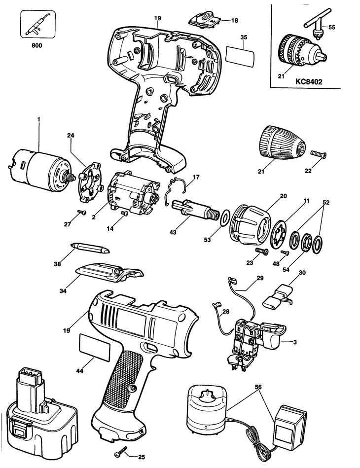 KC8402   CORDLESS DRILL  Type 1