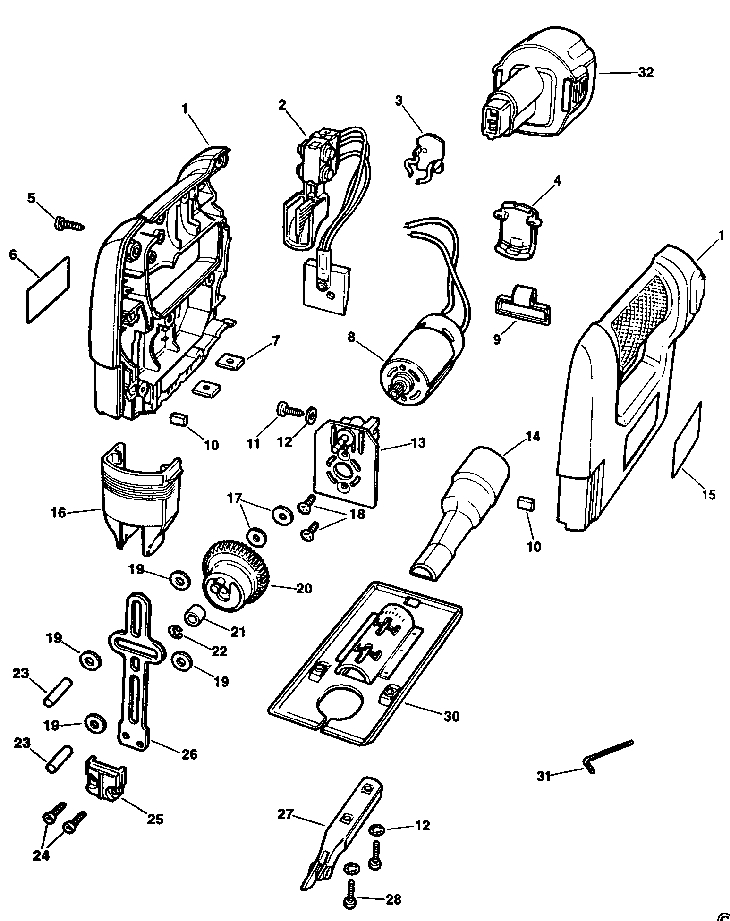 KC966   CORDLESS JIGSAW  Type 1