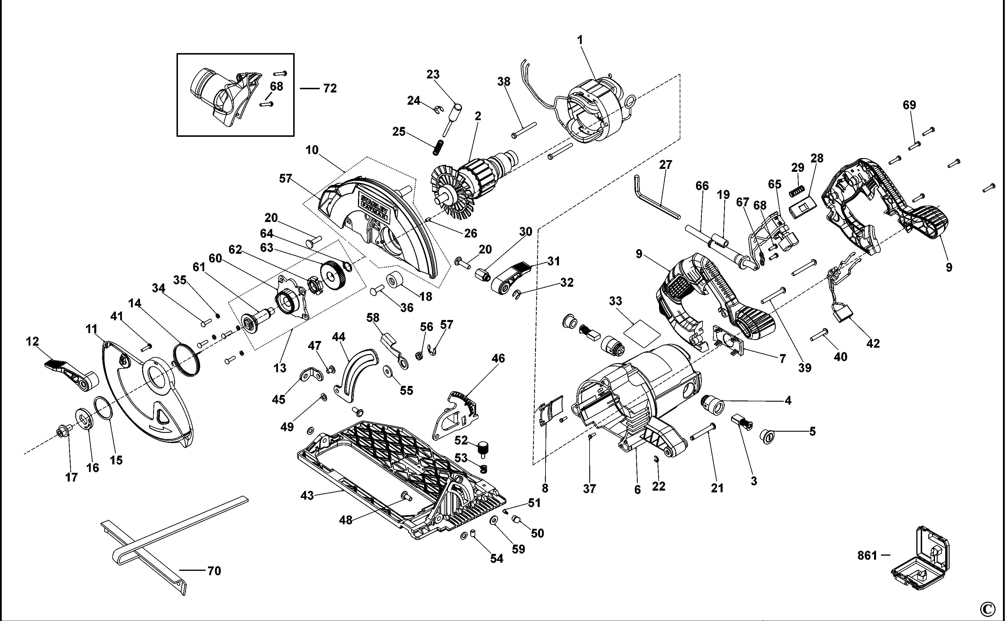 CIRC. SAW STANLEY KFFMES301 Type 1